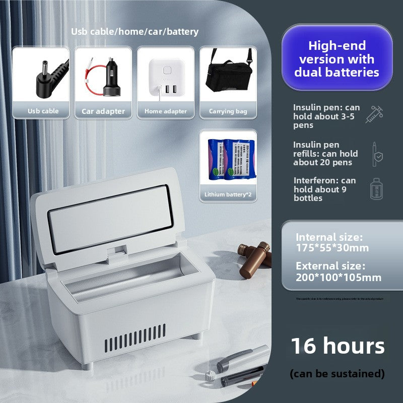 Portable Insulin Refrigerator Car Home Medical Cooler Box