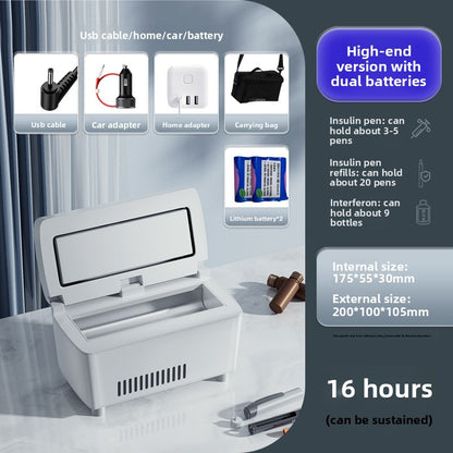 Portable Insulin Refrigerator Car Home Medical Cooler Box