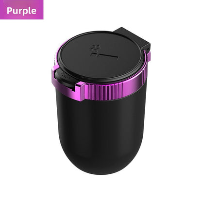 Multifunctional LED Car Ashtray with Metal Liner