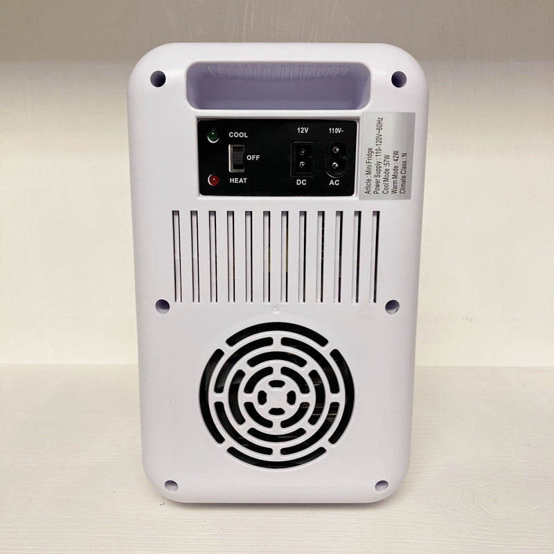 Portable 6L Dual Temperature Mini Refrigerator for Cooling and Heating