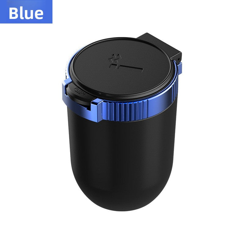Multifunctional LED Car Ashtray with Metal Liner